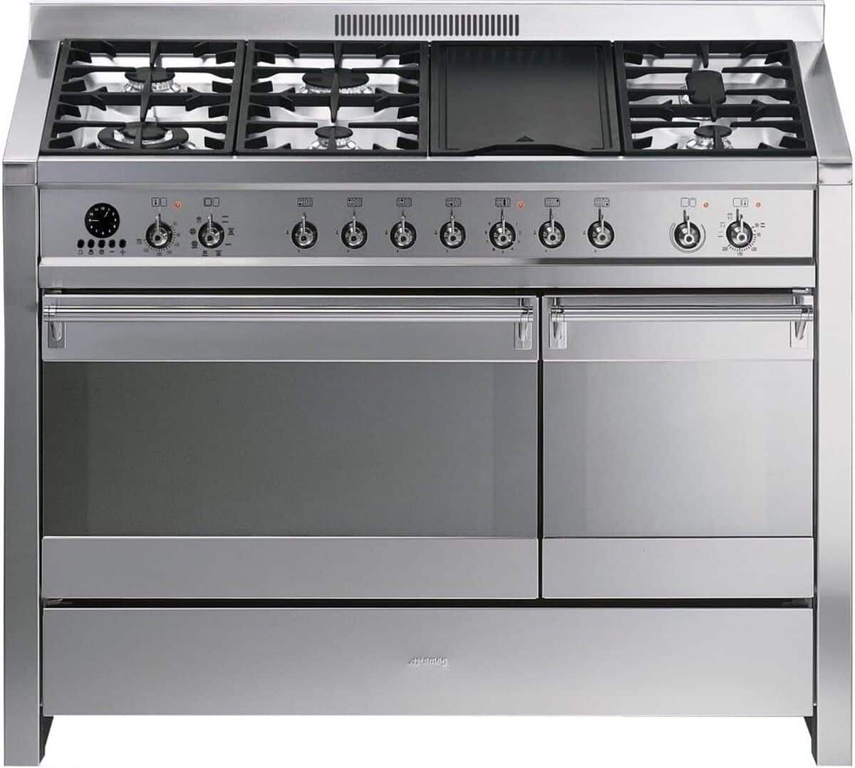 Test du four et cuisinière Smeg A3D-7 en acier inoxydable