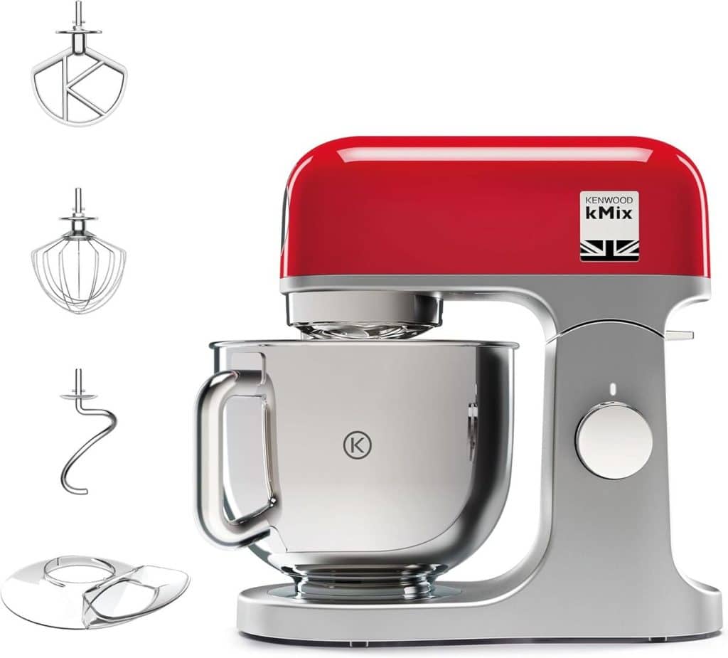 Test du robot pâtissier Kenwood KMX750RD : puissance et style rouge