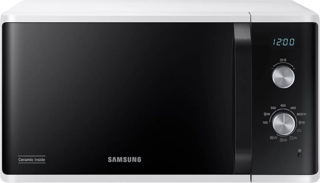 Test : micro-ondes Samsung MG23K3614AW/ET, cuisson croustillante