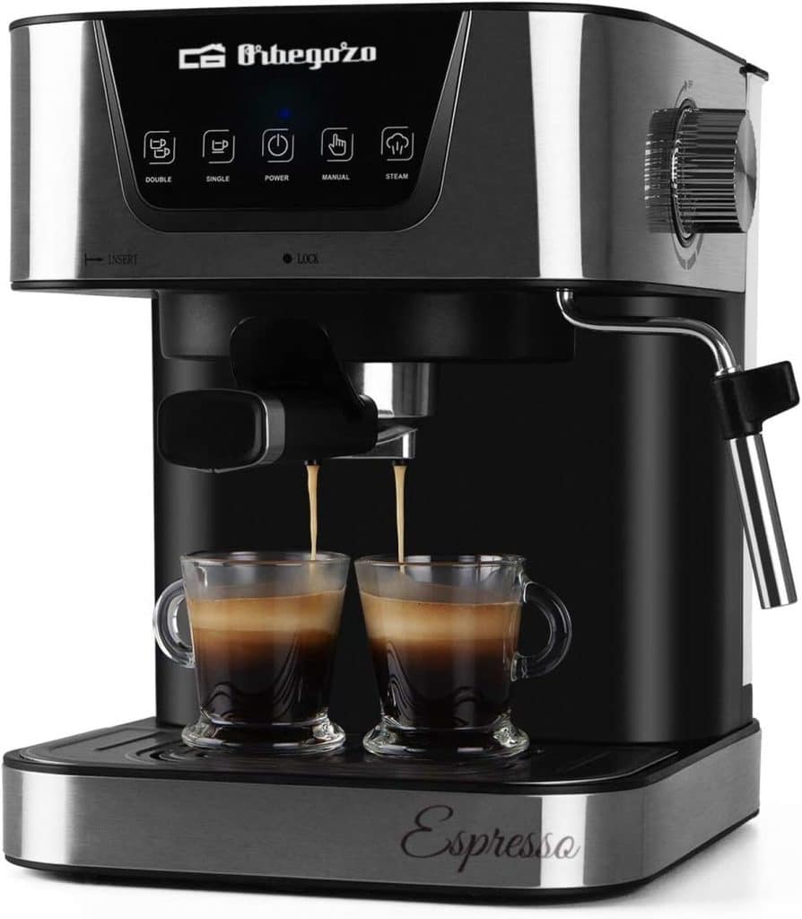 Test : orbegozo EX 6000 cafetière espresso 20 bars inox