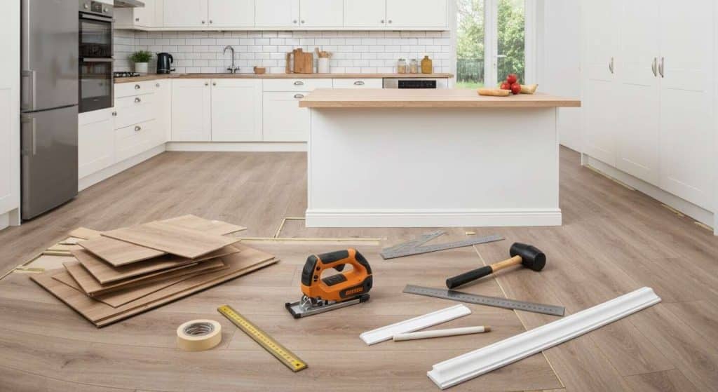 Installation facile : sols stratifiés pour cuisines
