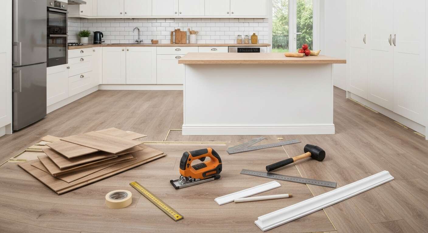 Installation facile : sols stratifiés pour cuisines