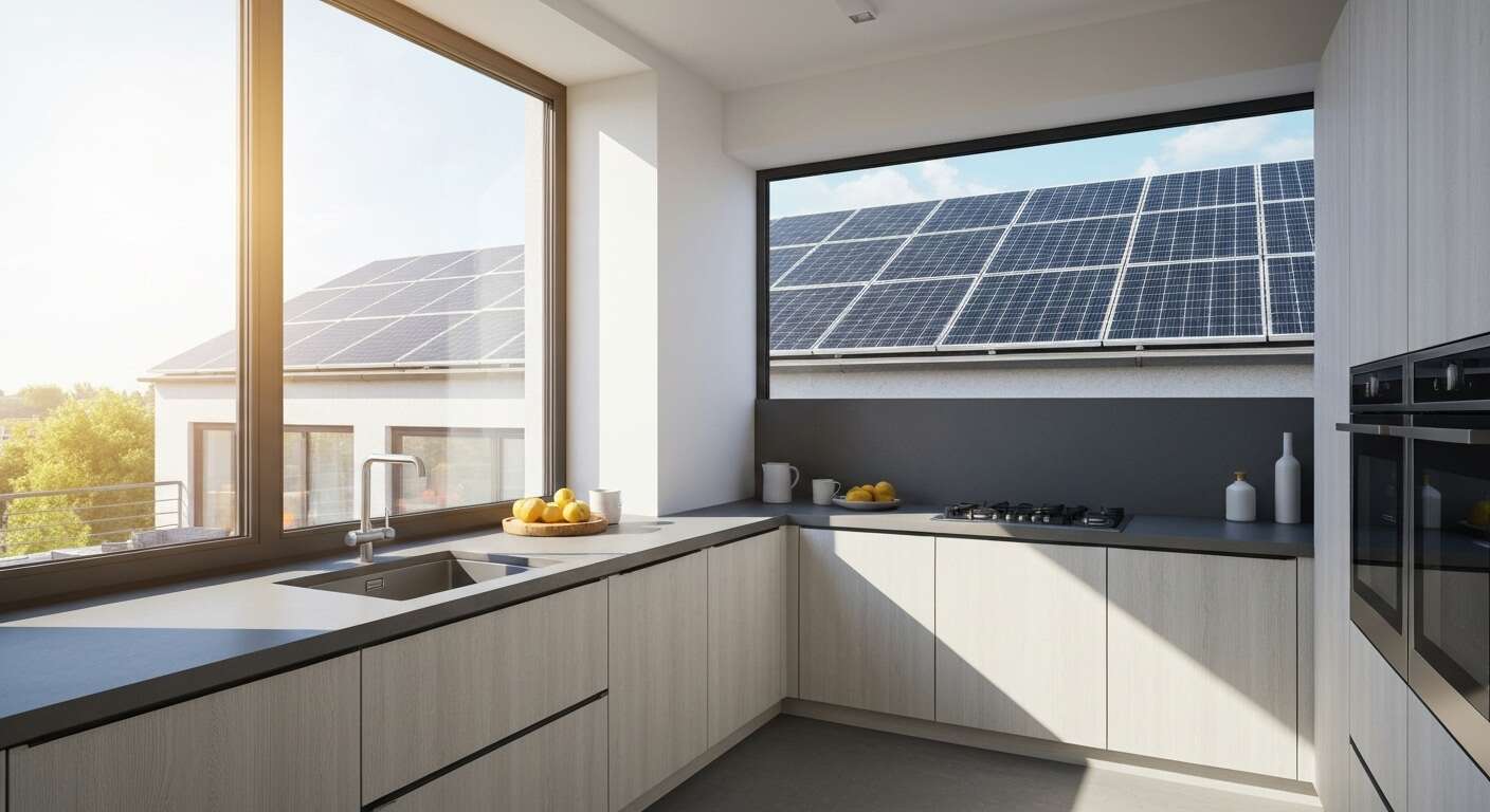 Installation de panneaux solaires pour la cuisine