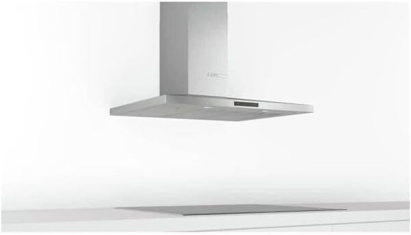 Bosch DWQ96DM50 Hotte murale Slim Pyramide - Série 4 - 4 vitesses d'aspiration dont 1 intensive - 90 cm - Inox [Classe énergétique A]