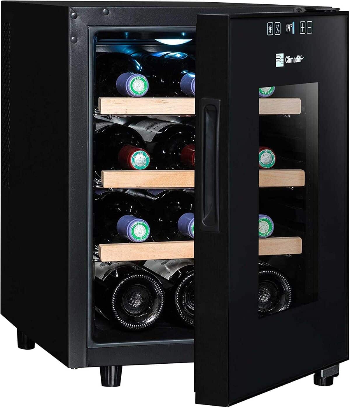 Test cave à vin Climadiff CC12 : silencieuse et compacte pour 12 bouteilles