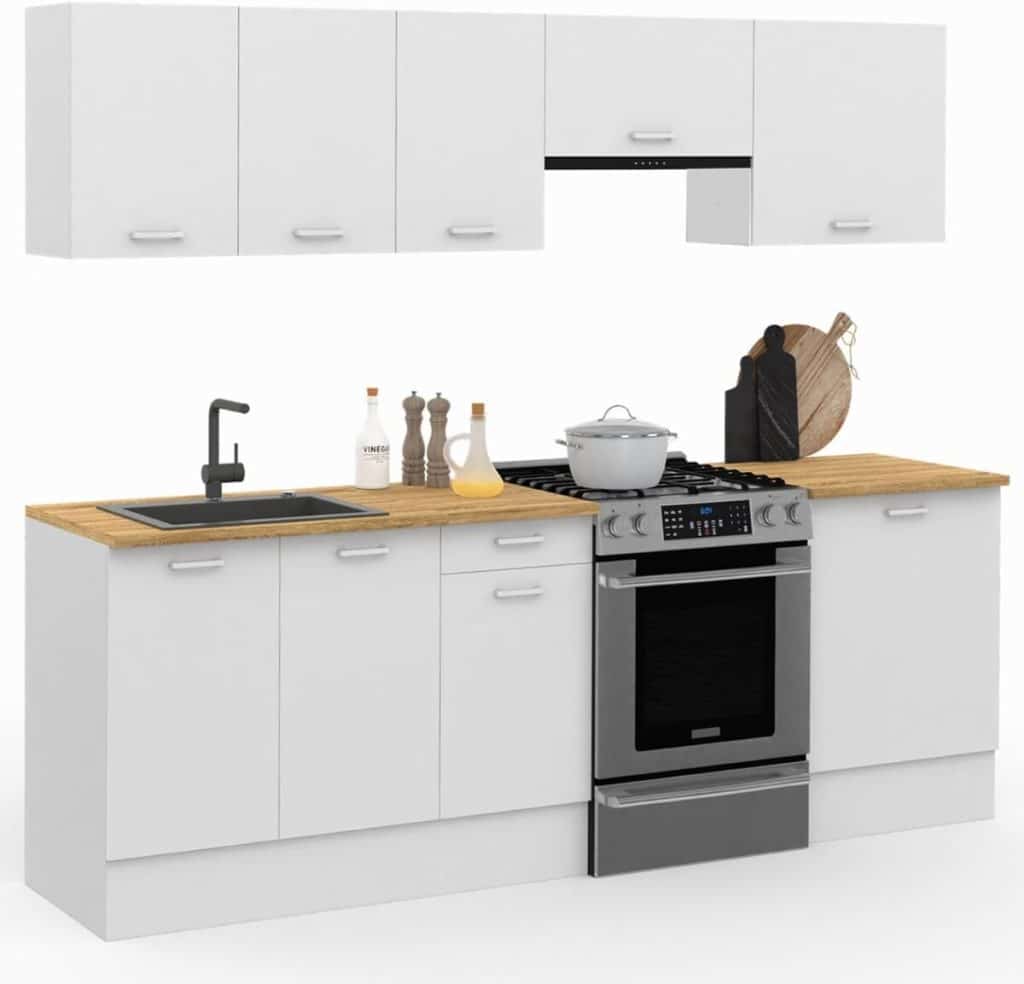 Test : cuisine complète IDMarket SUBTIL 240 cm avec plan de travail