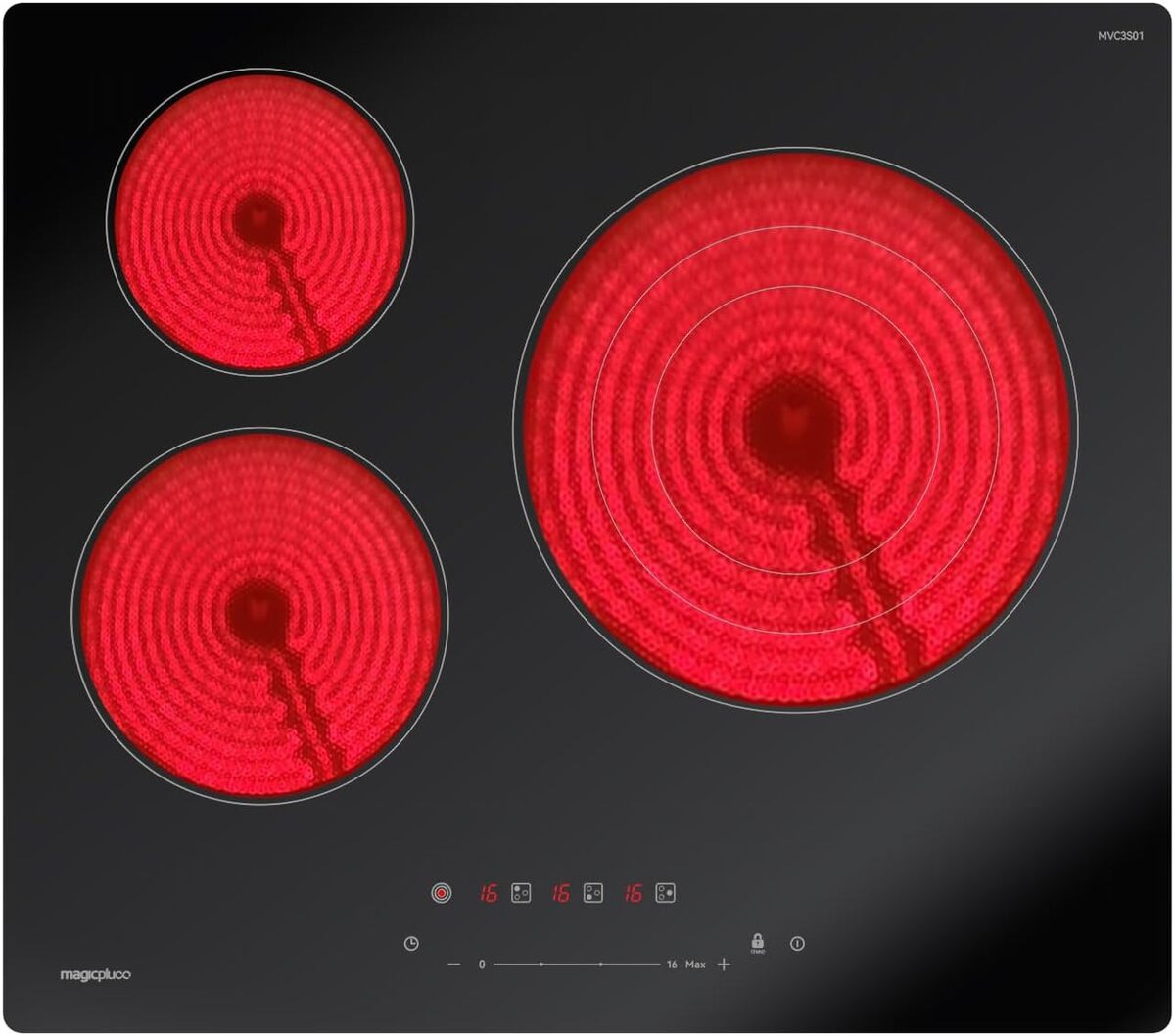 Test magicplux plaque vitrocéramique encastrable 6600W
