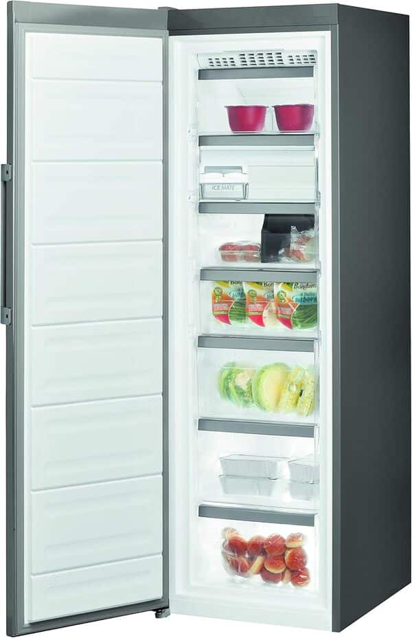 Whirlpool UW8 F2D XBI N 2, Congélateur vertical à libre installation, 259L, E [Classe énergétique E]
