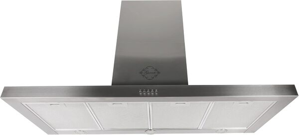 Hotte murale GCH F 118 12 IS N, hotte aspirante 120 cm, 1000 m³/h, 3 niveaux, acier inoxydable [Classe énergétique A]