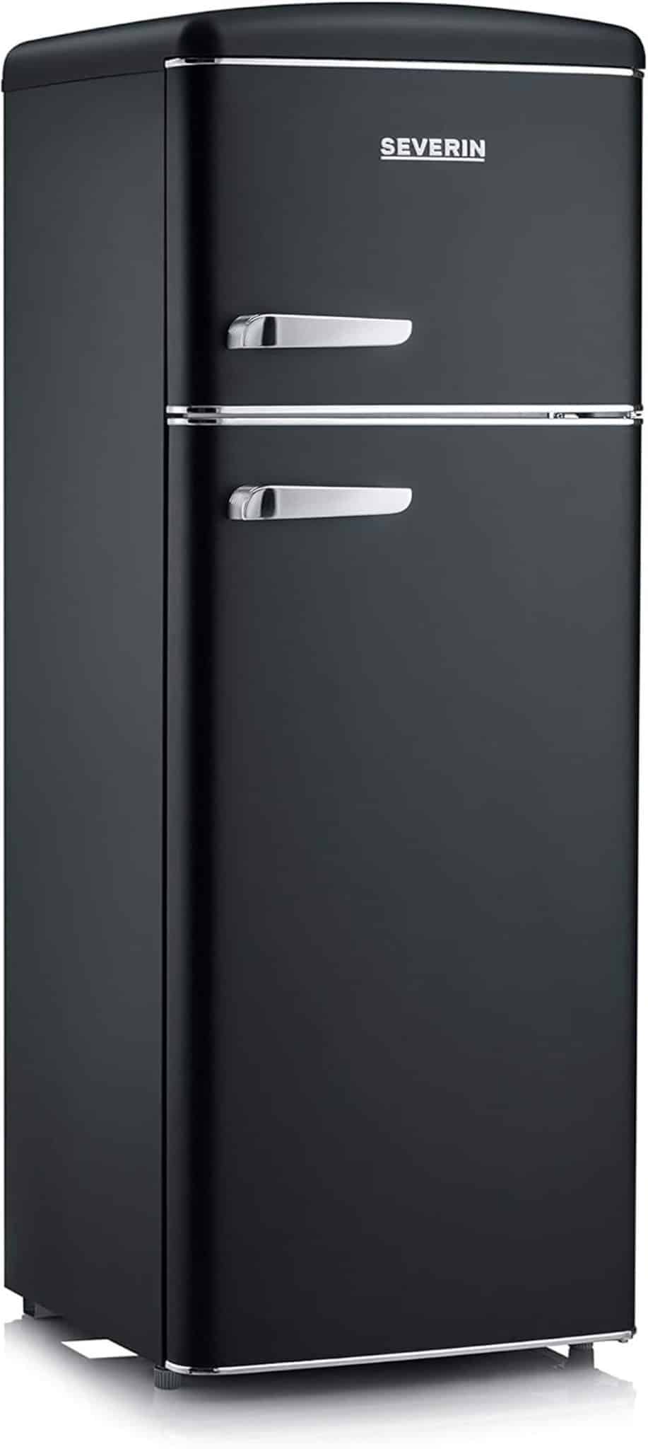 Test du réfrigérateur congélateur rétro noir mat Severin RKG 8932