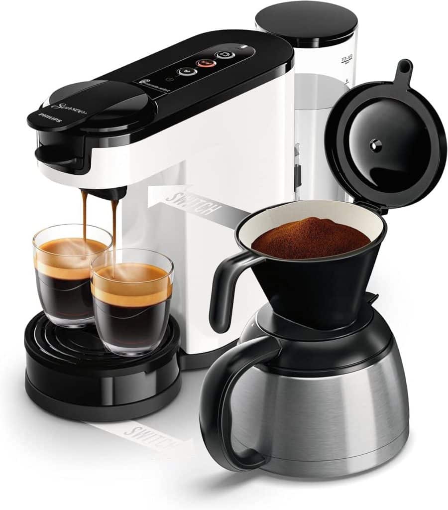 Test : philips Senseo Switch HD6592/05, la machine à café 2 en 1 efficace