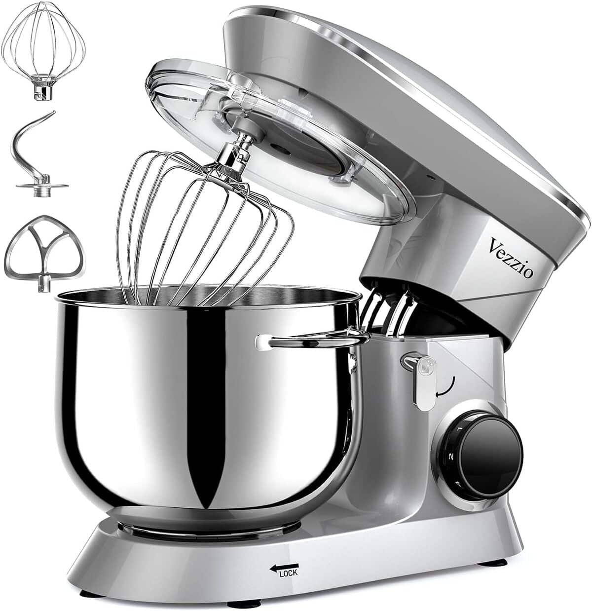 Test : robot pâtissier Vezzio 1500W, multifonctions et silencieux