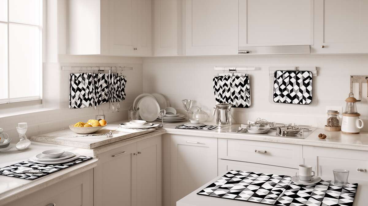 Accessoiriser sa cuisine avec des &eacute;l&eacute;ments g&eacute;om&eacute;triques