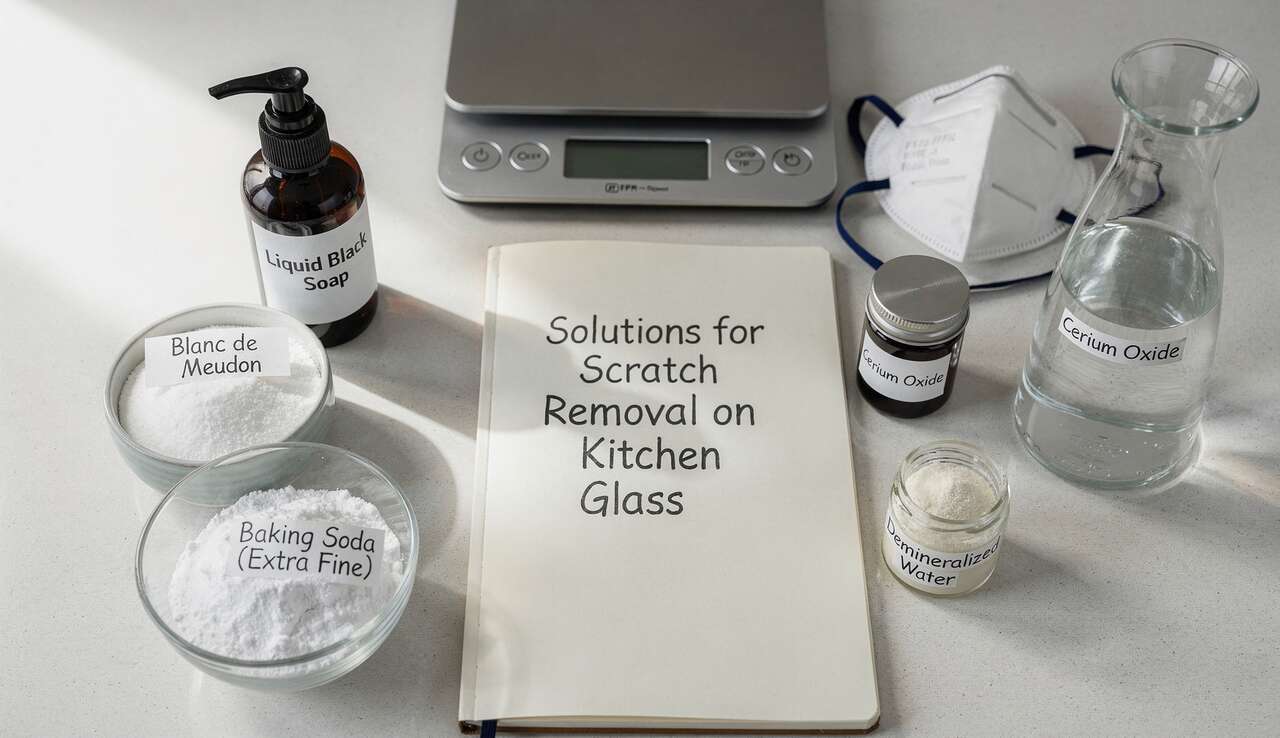 Solutions anti-rayures pour le verre dans la cuisine