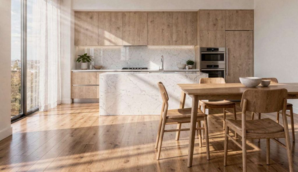 Repenser sa cuisine : focus sur les sols en bois