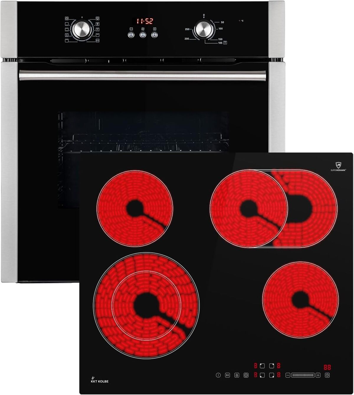 Test : cuisinière four BO8805SS avec plaque vitrocéramique CH5901RL
