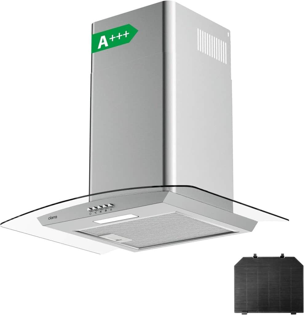 Test : hotte aspirante Ciarra 60cm A+++ 650m³/h