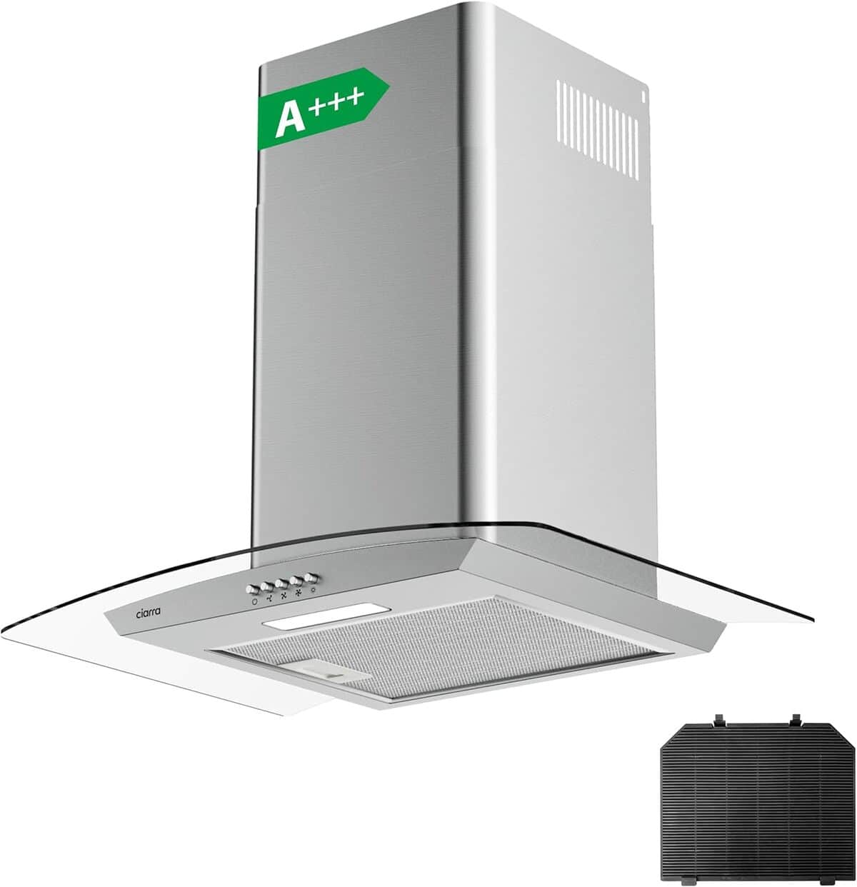 Test : hotte aspirante Ciarra 60cm A+++ 650m³/h