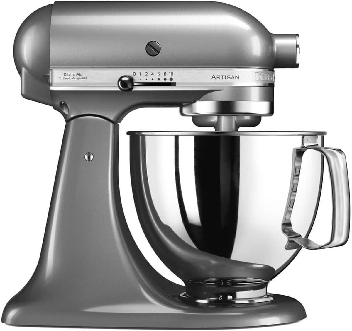 Test : kitchenAid Robot Pâtissier Artisan 4, 8L Gris