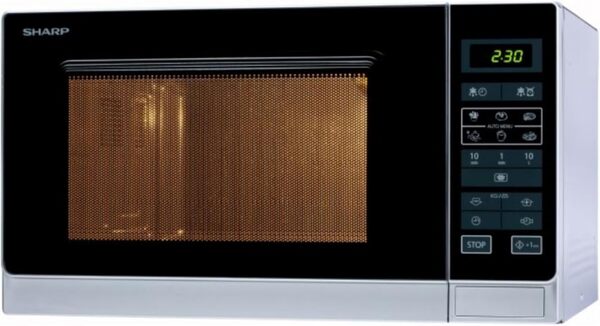Sharp R-342INW Micro-ondes Solo 25 litres - Argent