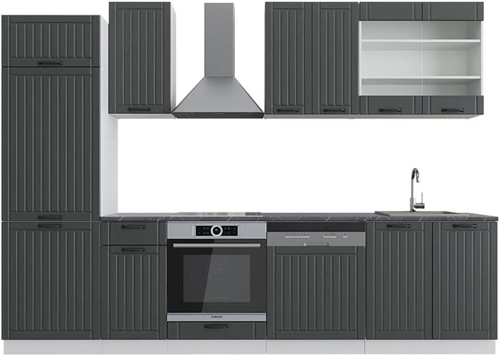 Revue : cuisine Vicco Fame-Line 300 cm anthracite