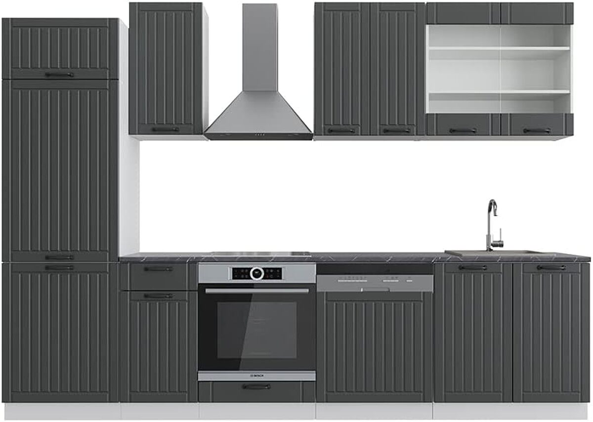 Revue : cuisine Vicco Fame-Line 300 cm anthracite