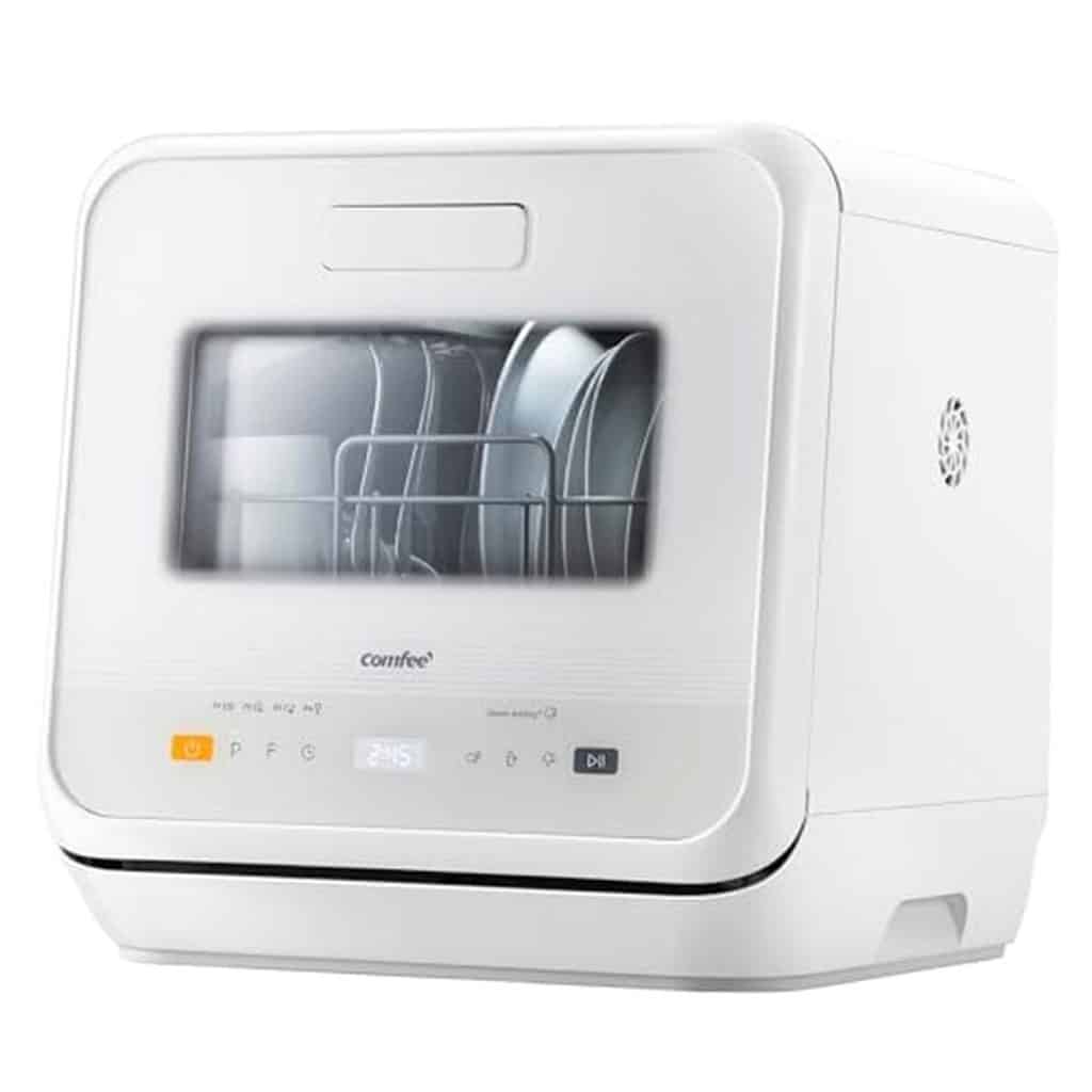 Test du lave-vaisselle de comptoir Comfee' avec 6 programmes