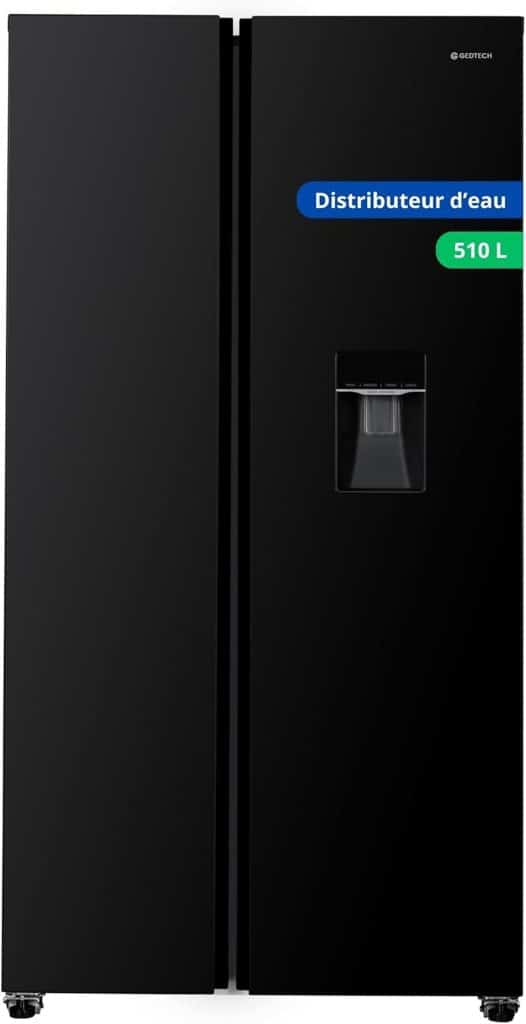 Test du réfrigérateur multi-portes Gedtech GSBS510BL 510L noir