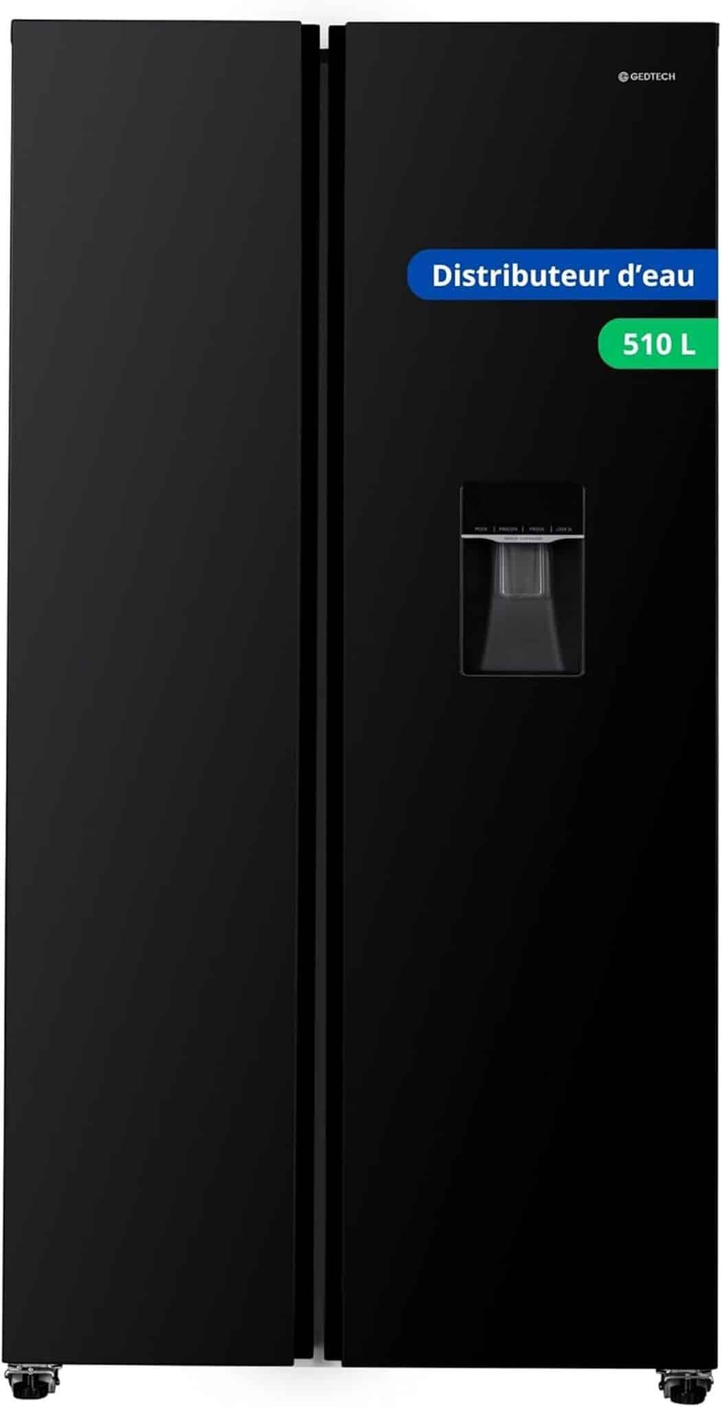 Test du réfrigérateur multi-portes Gedtech GSBS510BL 510L noir