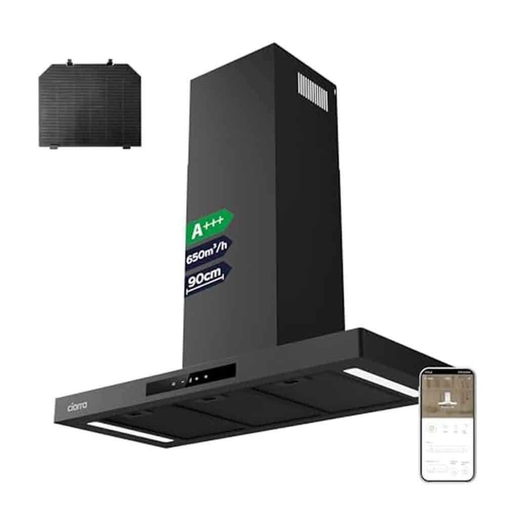 Test hotte aspirante Ciarra 90cm CBCB9102-P : puissance et silence