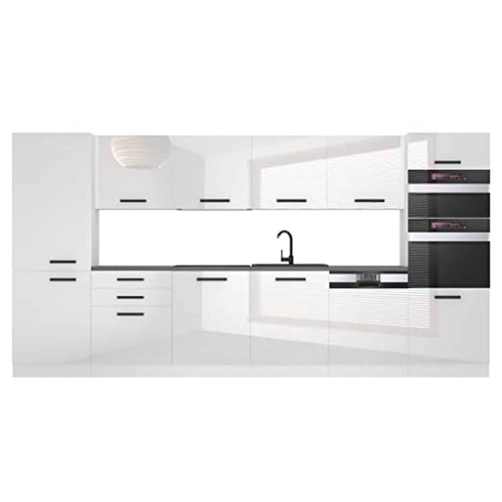Test de la cuisine équipée Belini Naomi 360 cm blanc brillant