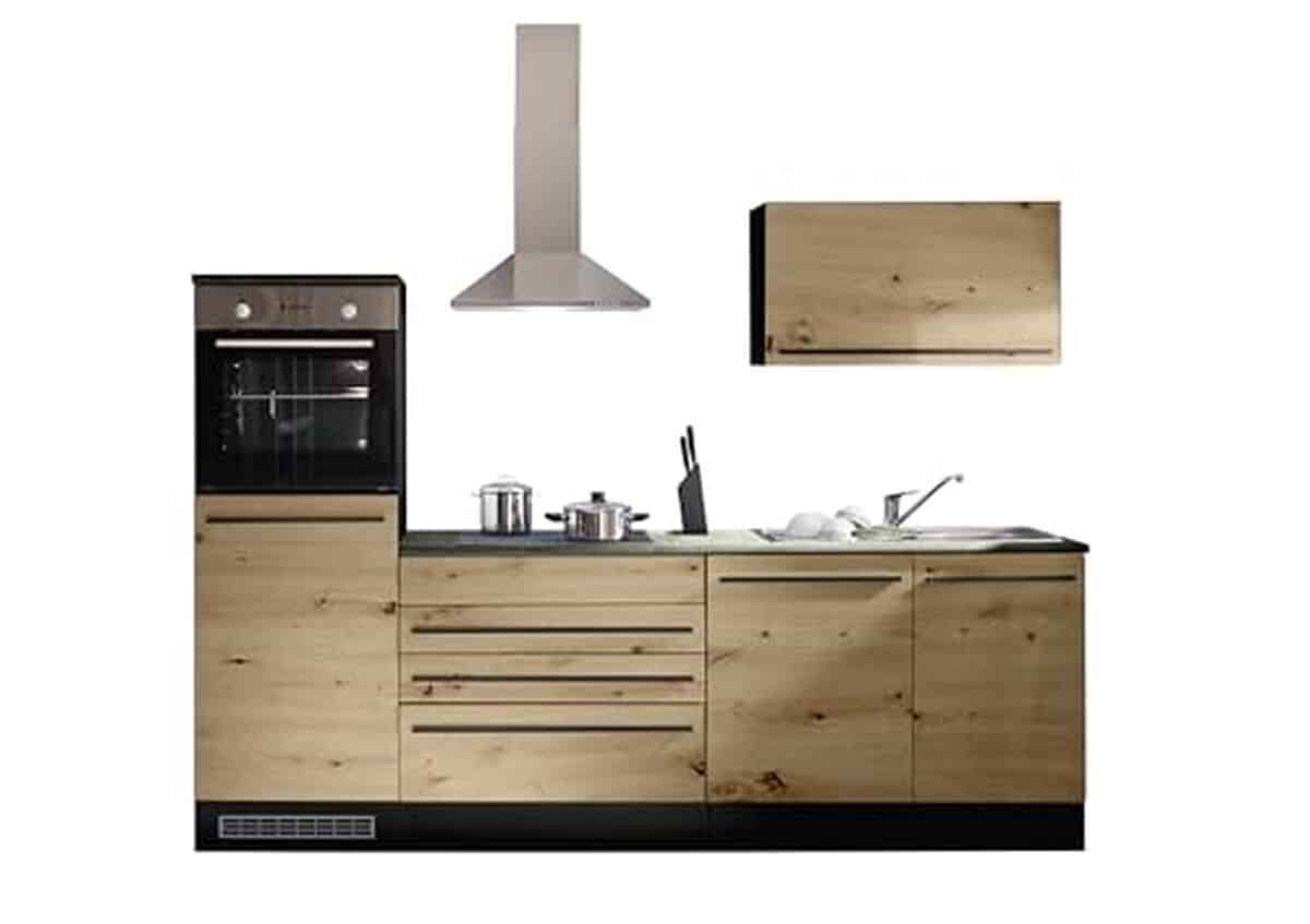 Test de la cuisine moderne Stella Trading Jazz 6 : design anthracite et aspect chêne artisan