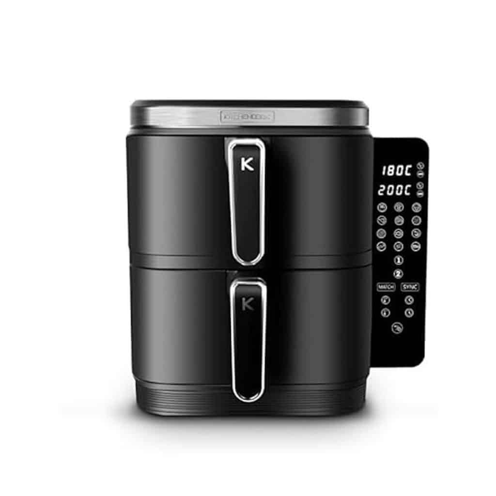 Test de la double friteuse à air verticale Kitchencook 12l 2800w