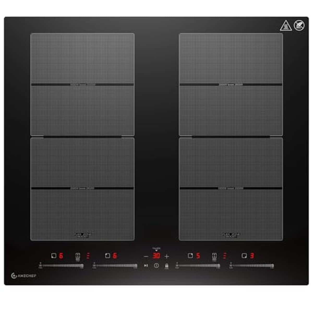 Test plaque induction AMZCHEF 7400W à 4 zones