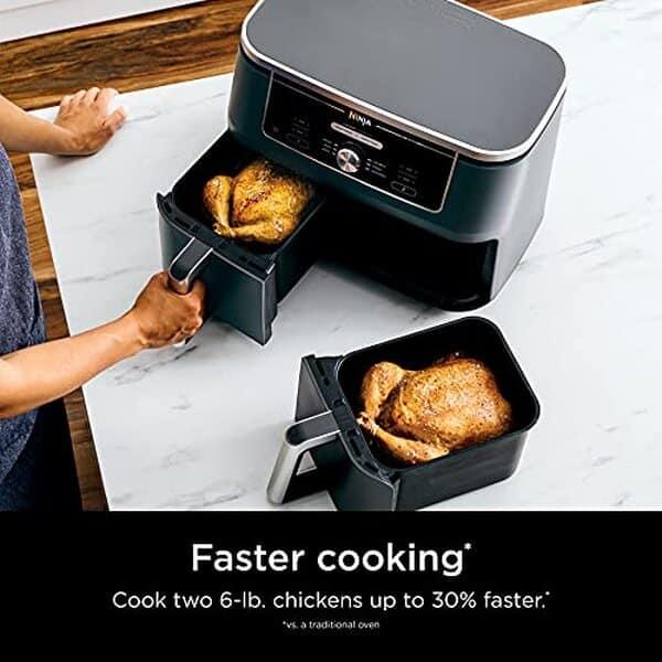 Découvrez notre test approfondi de la friteuse à air Ninja DZ401 Foodi DualZone XL : avantages, fonctionnalités et où l'acheter au meilleur prix pour une cuisson saine et rapide