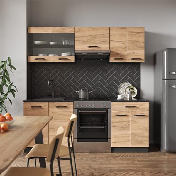 Découvrez notre test complet du meuble Vicco Cuisine R-Line de 200 cm au chêne doré et anthracite : design, fonctionnalité et rapport qualité-prix décryptés pour un intérieur moderne.