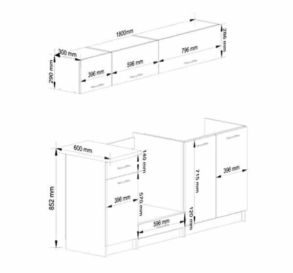 Découvrez notre test détaillé du set de meubles de cuisine AKORD 1.8m G1 en blanc : qualité, design et fonctionnalité au rendez-vous pour votre cuisine moderne.