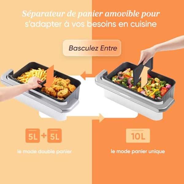Découvrez notre test détaillé de la cosori air fryer 10L twinfry : une friteuse sans huile performante qui promet une cuisine saine et savoureuse tout en réduisant les matières grasses.