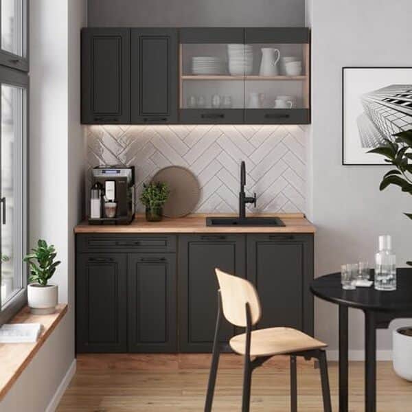 Découvrez notre test complet de la cuisine Vicco R-Line anthracite/chêne 140 cm : design moderne, fonctionnalité et avis objectif pour une cuisine élégante et pratique
