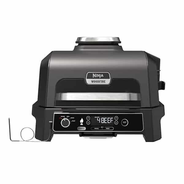 Découvrez le barbecue électrique Ninja woodfire pro xl, alliant saveurs authentiques et sécurité grâce à sa technologie avancée pour des cuissons parfaites en extérieur