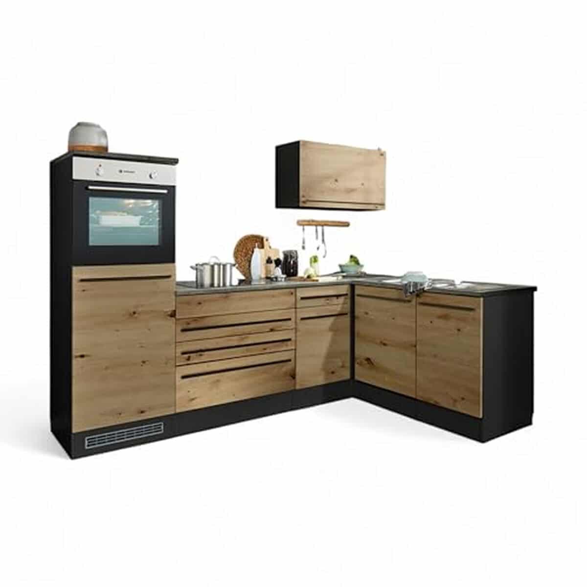 Test de la cuisine d'angle Jazz 6 anthracite : style moderne et espace optimisé