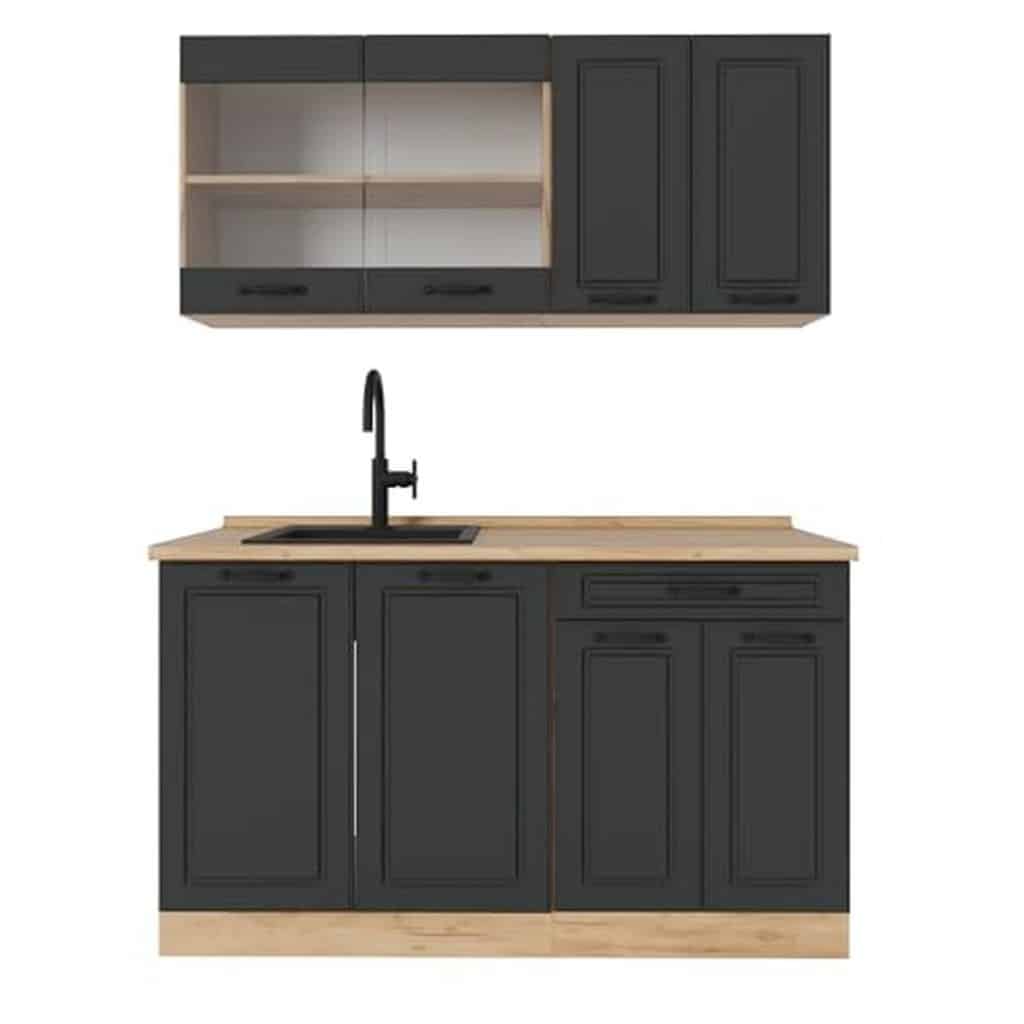 Test de la cuisine Vicco R-Line Anthracite/Chêne 140 cm