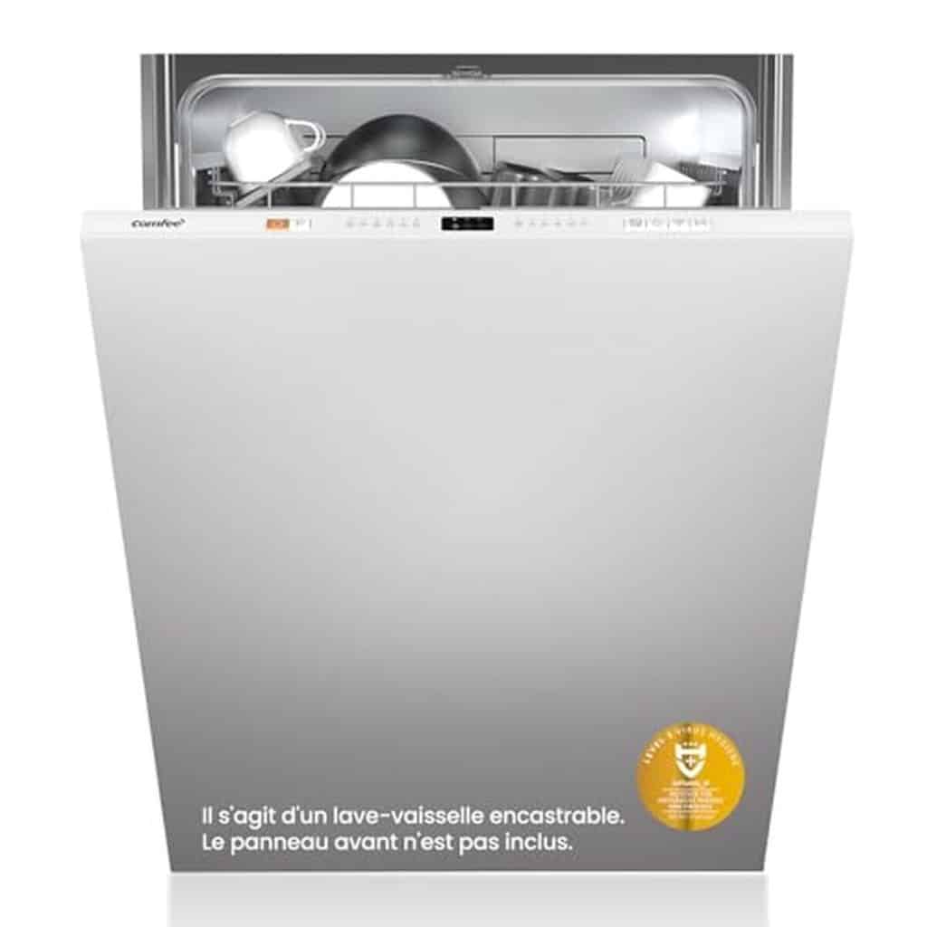 Test : lave-vaisselle encastrable Comfee' CDWPB1215PB-EU, efficace et design
