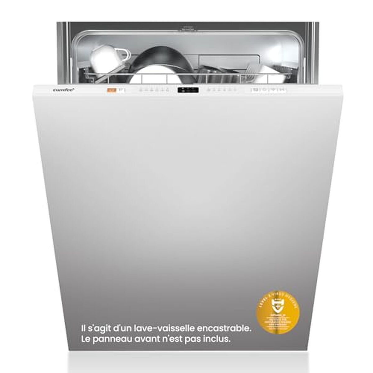 Test : lave-vaisselle encastrable Comfee' CDWPB1215PB-EU, efficace et design